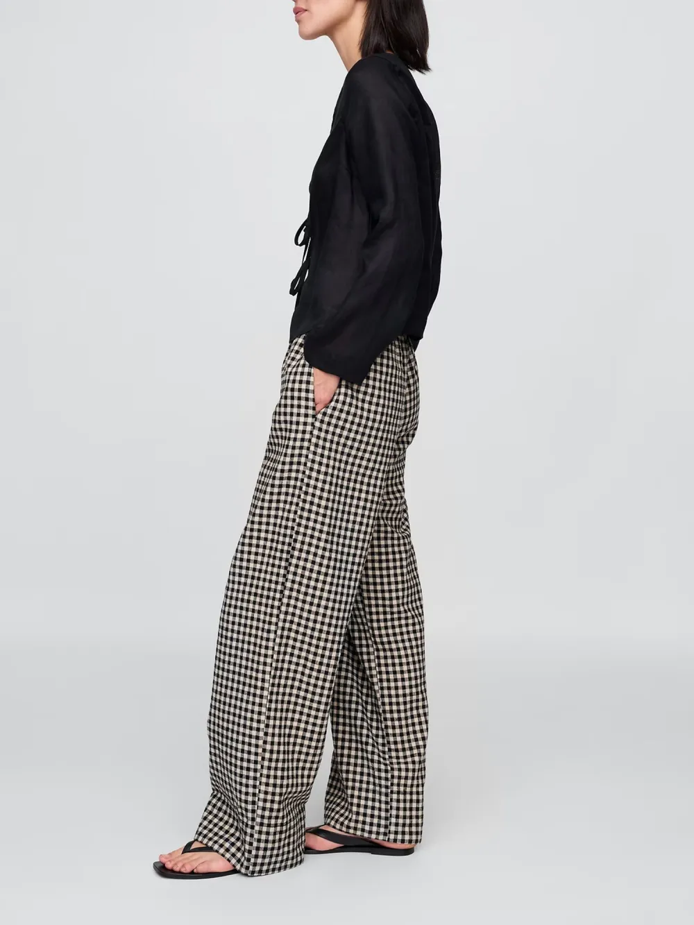 Loose Waist Mesh Trousers