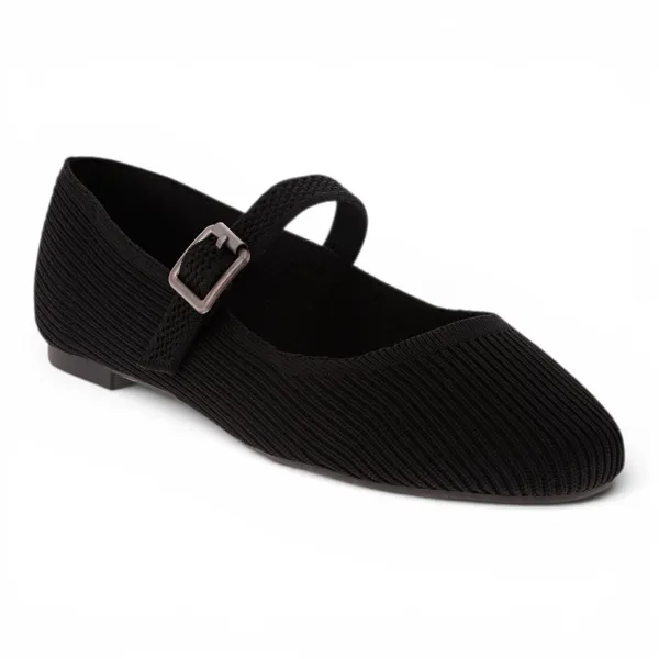 Brita Stretch-Knit Mary Jane Flat