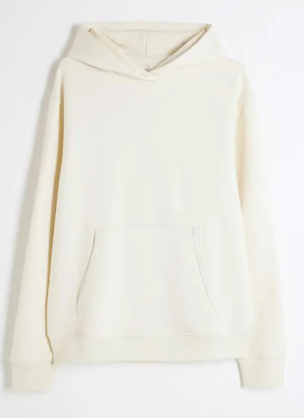 White Regular Fit Fashion Men's Hooded Sweatshirt