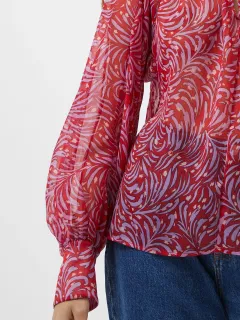 Breathable Printed Chiffon Ladies Top