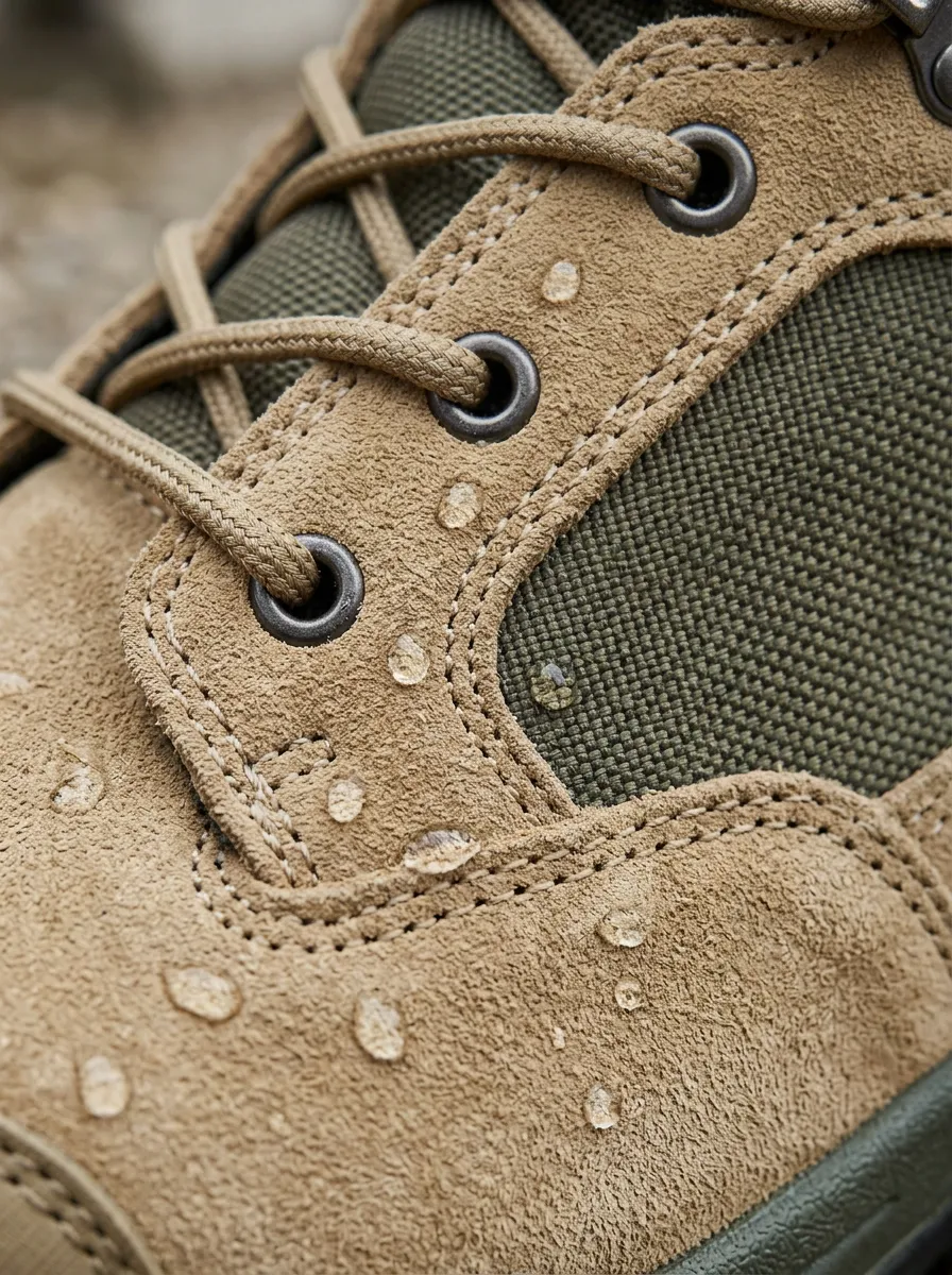 Men's Waterproof Tactical Suede Printed Work Boots