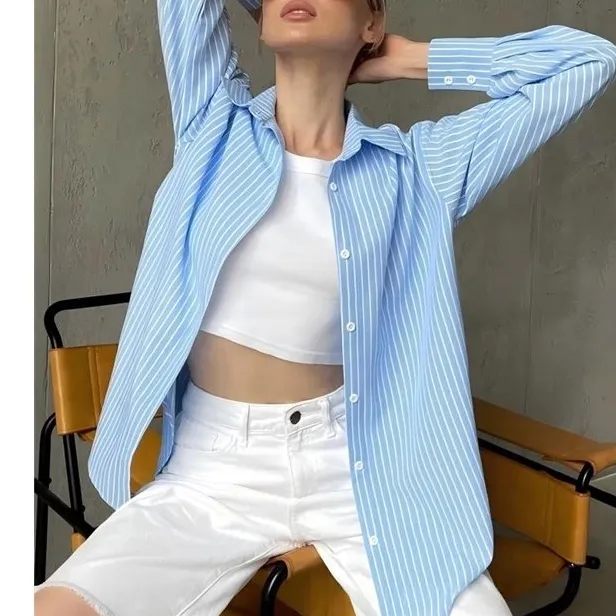 Tailored Long Sleeve Striped Casual Shirt