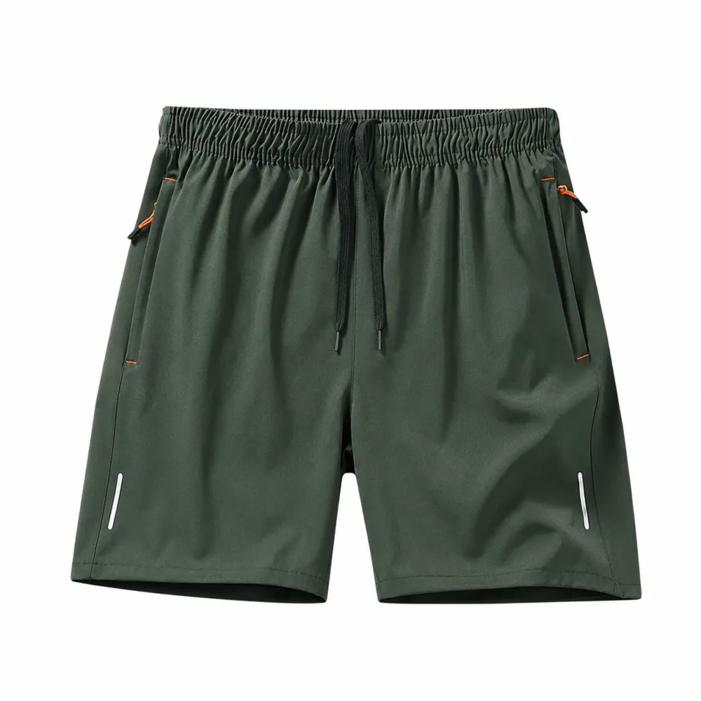 Men's 5-Pack Quick-Dry Slim-Fit Solid-Color Athletic Shorts