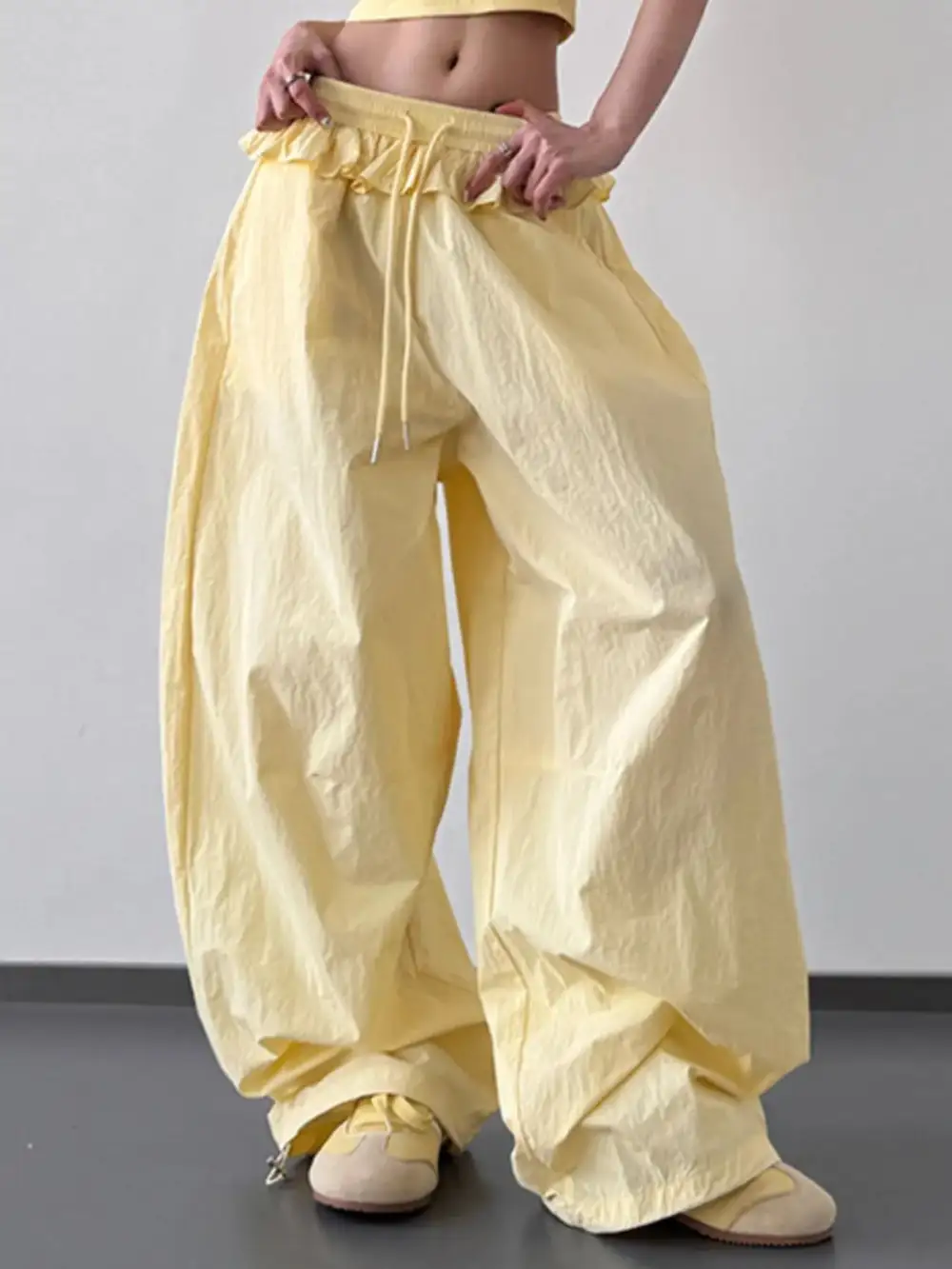 Drawstring Casual Trousers