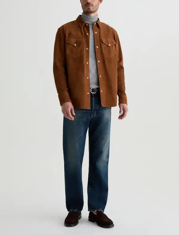 Men's Straight Vintage Finish Jeans