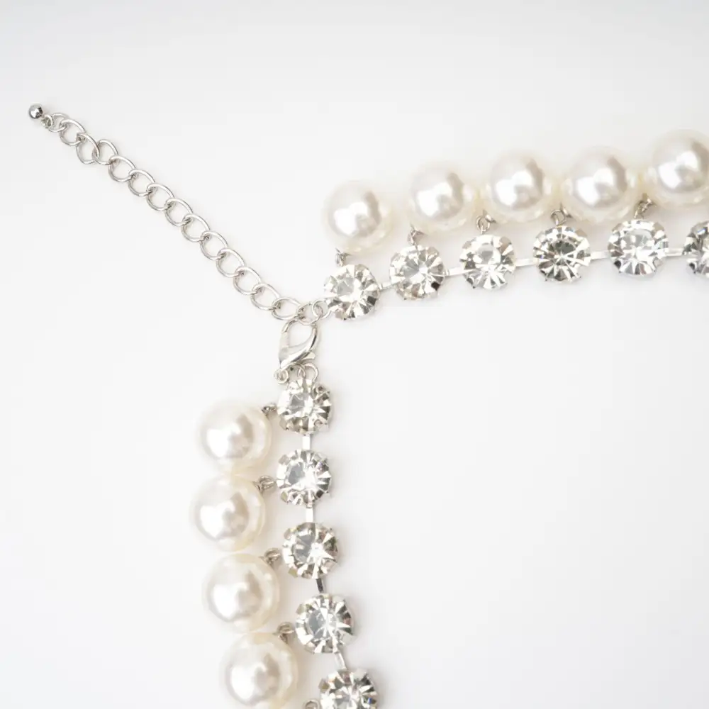 Pearl Embellished Layered Necklace