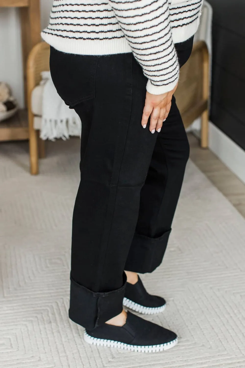 High-Rise Straight Leg Clean Finish Jeans