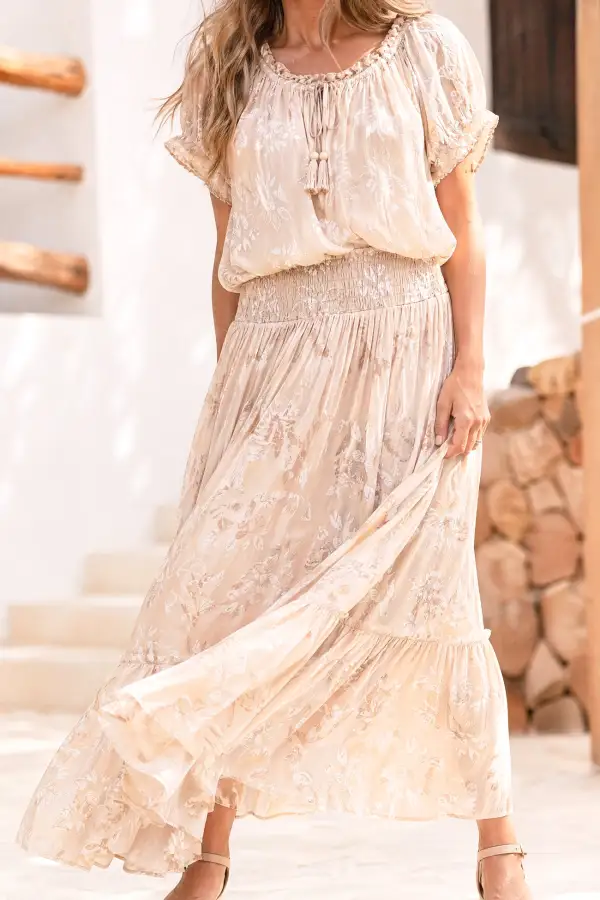 Compact Leisure Everyday Casual Floral Skirt