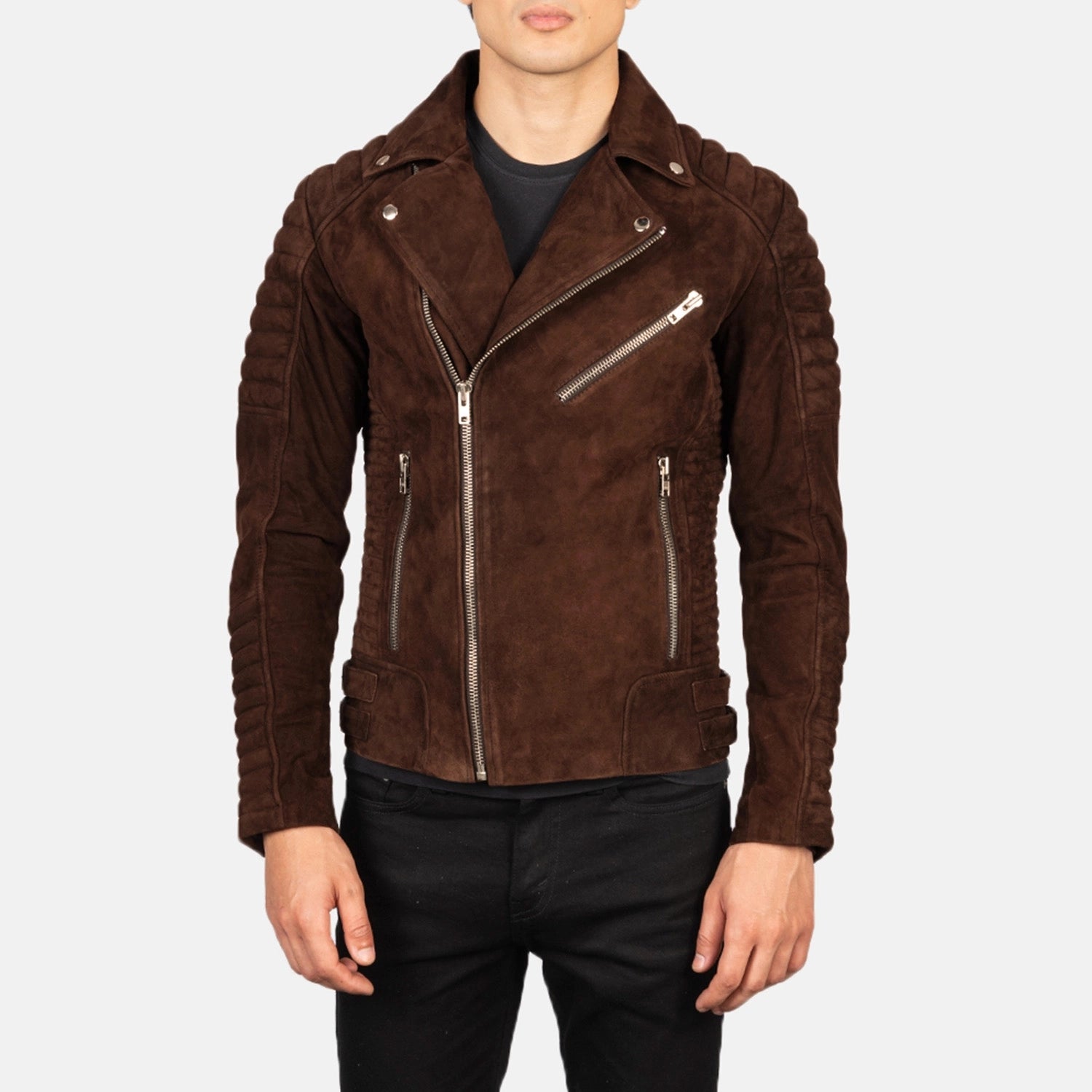 Men's Refined Biker Suede Jacket