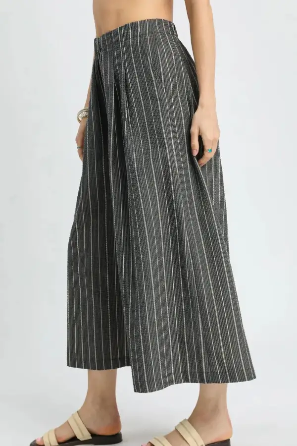 Palazzo Cropped Wide Leg High Waist Pants