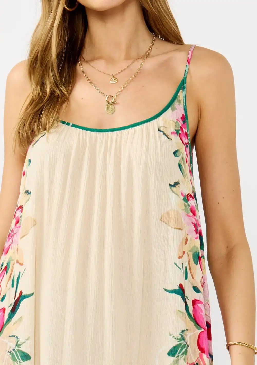 Printed Scoop Neck Maxi Dress