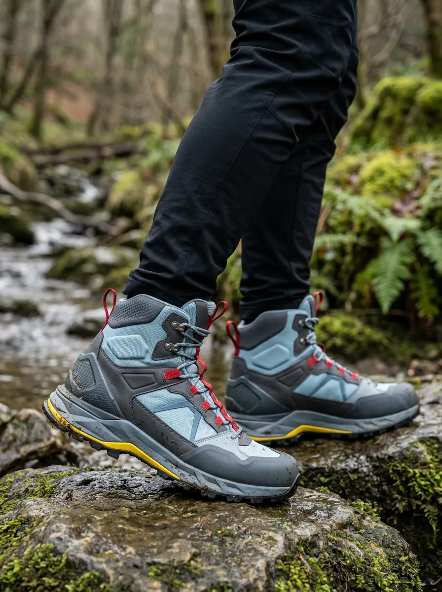 Men's Hiking Lover Mountain Trail Printed Hiking Boots