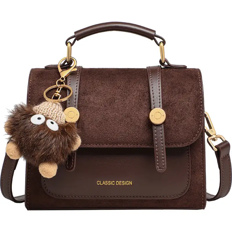 Zip Compact Square Crossbody Bag