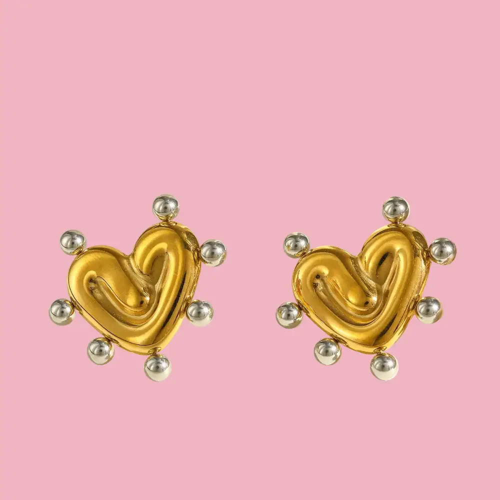Heart Bead Earrings