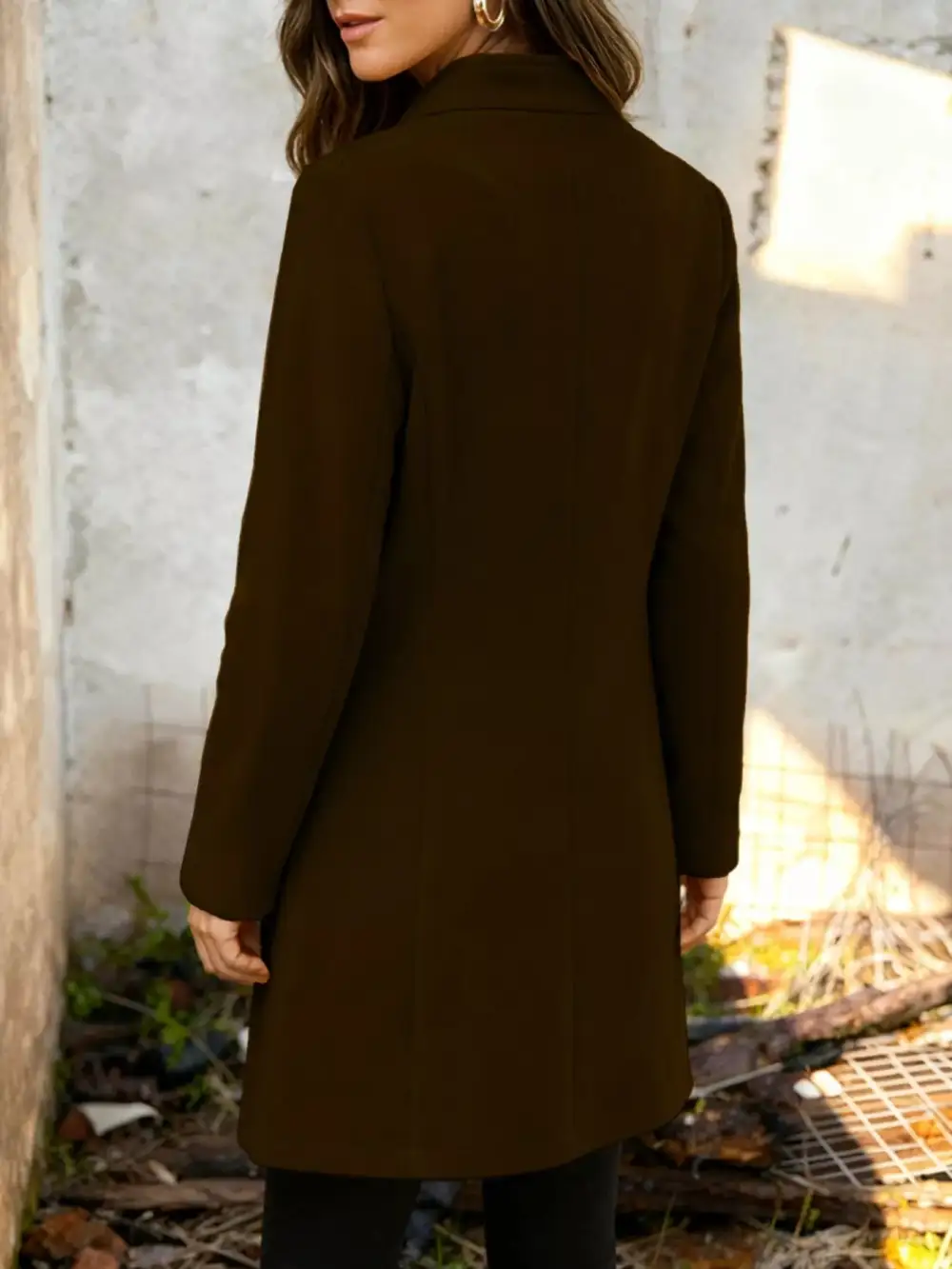 Button-down Longline Outerwear