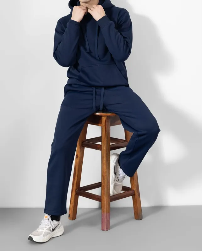 Navy Hooded Tracksuit Set