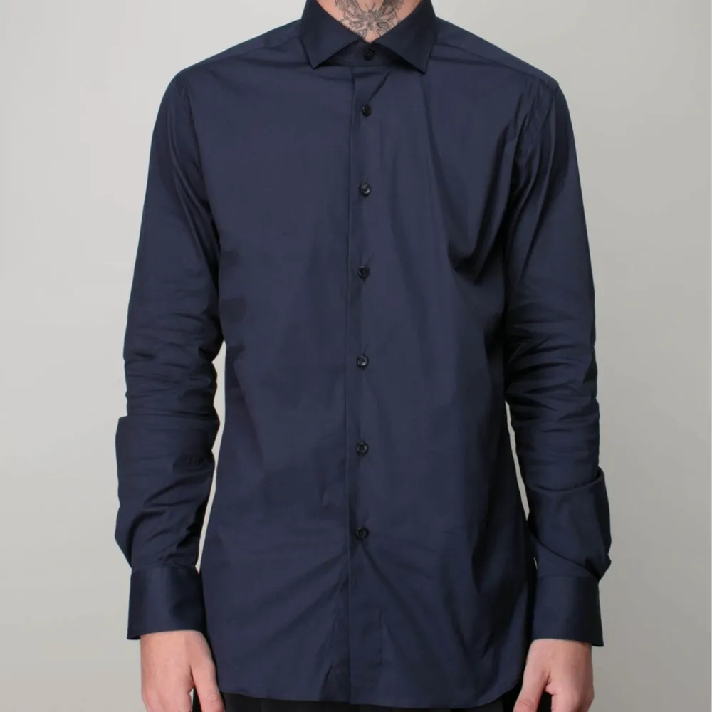 Contemporary Boxy Fit Collared Shirt