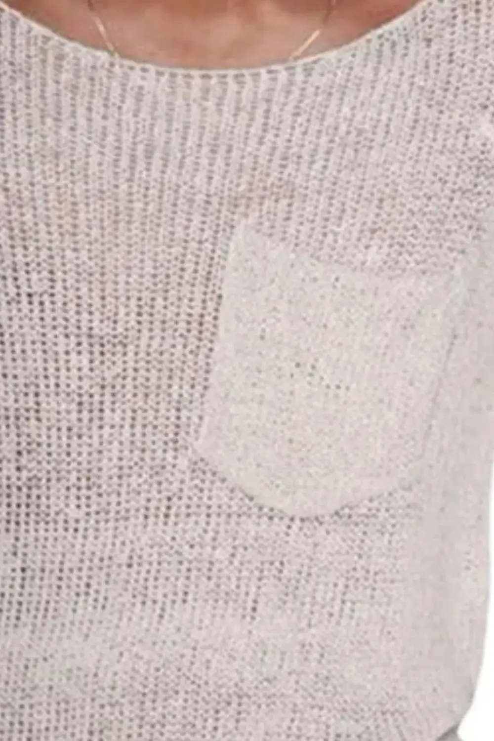 Pocket Detail Crew Neck Tee