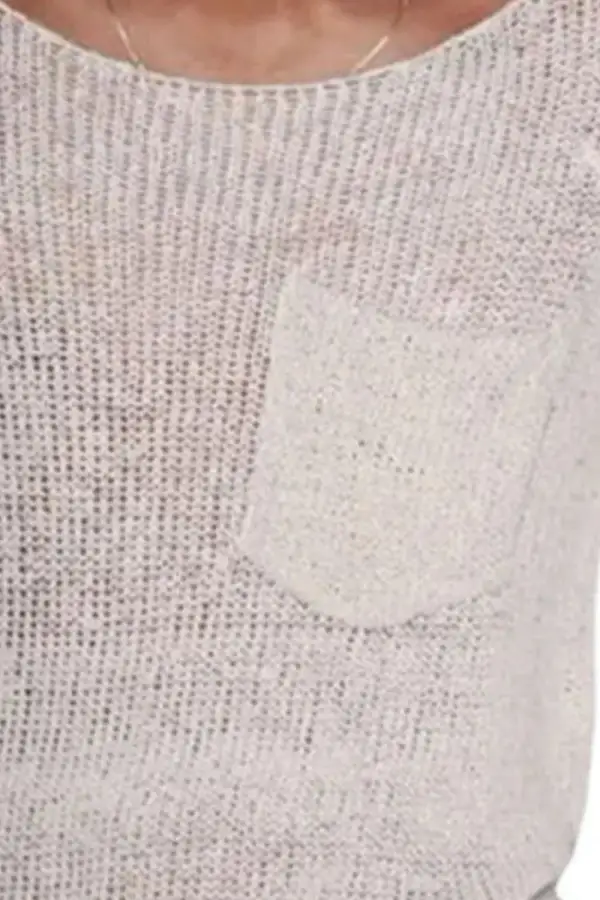 Pocket Detail Crew Neck Tee