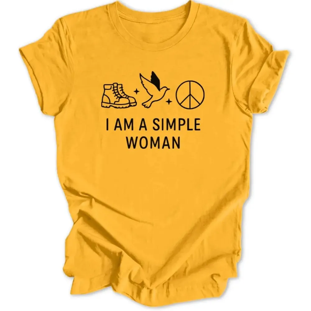 Simple Woman Peace Unisex T-Shirt