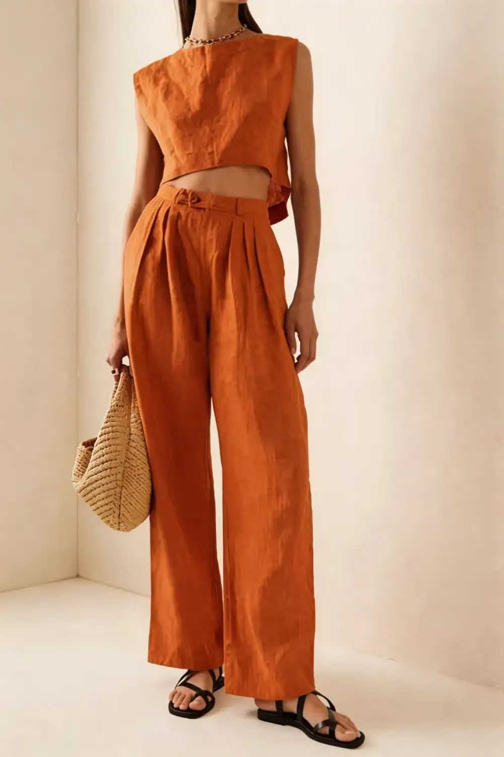 Wide-Leg Women's Matching Set