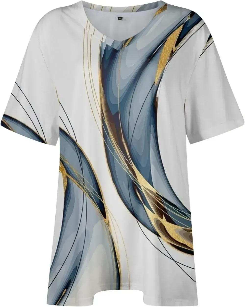 Plus Size Tops for Women Dressy Short Sleeve V Neck Shirts for Women Summer Tops for Women 2024 Floral Print Top