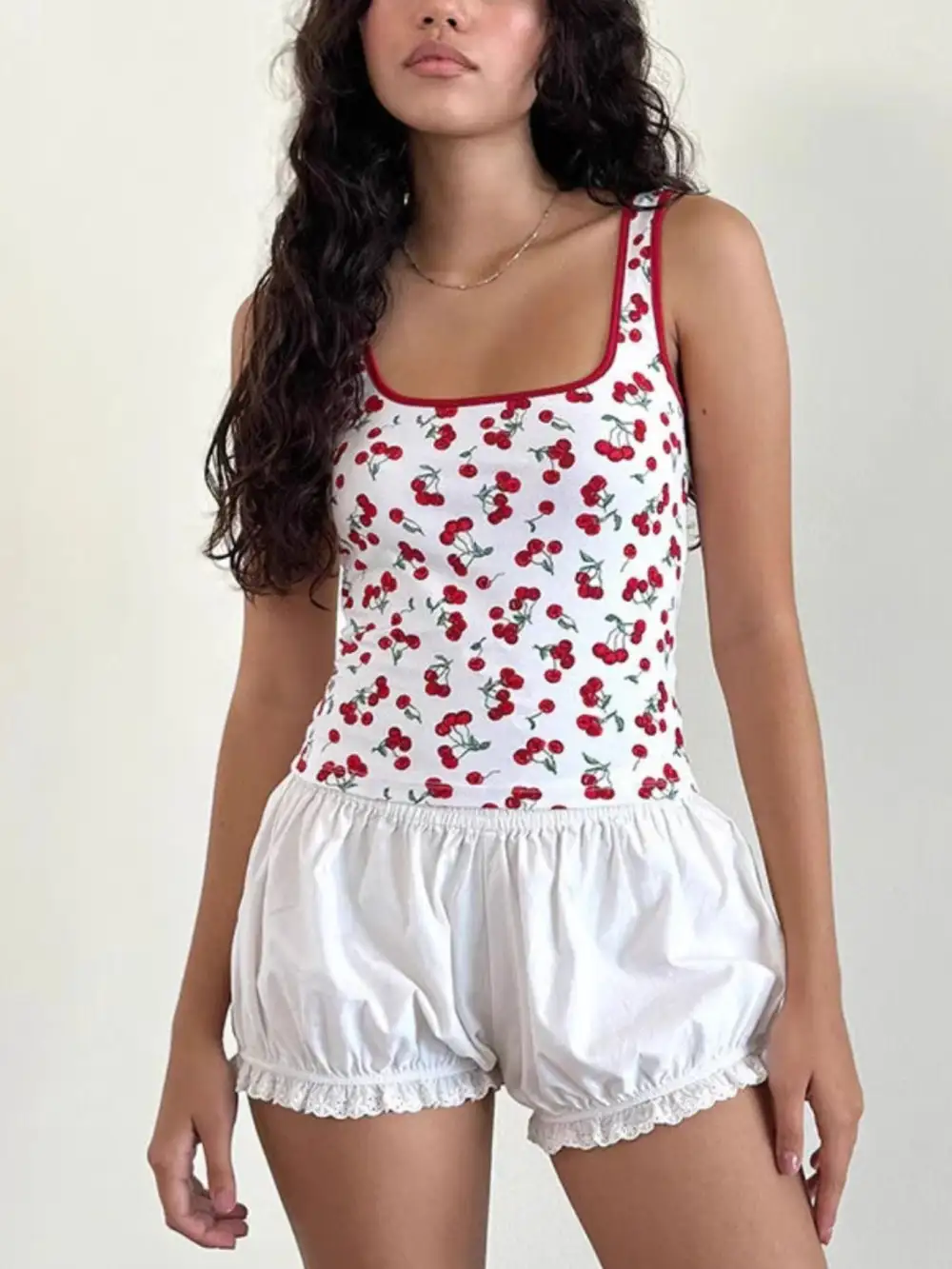 Refined Square-Neck Tank Top