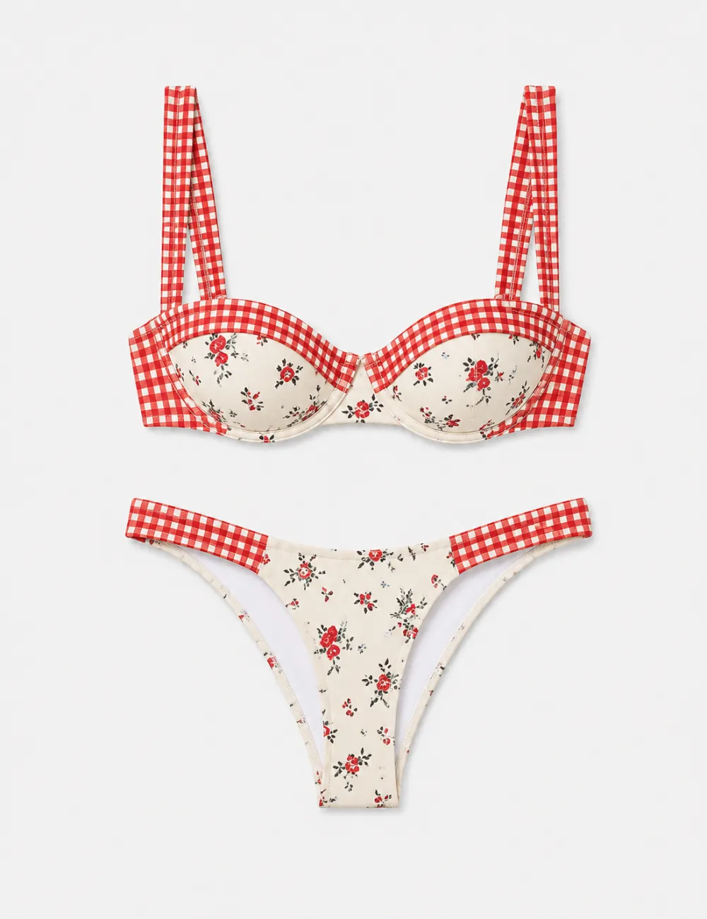 And Underwire Balconette Bikini Set