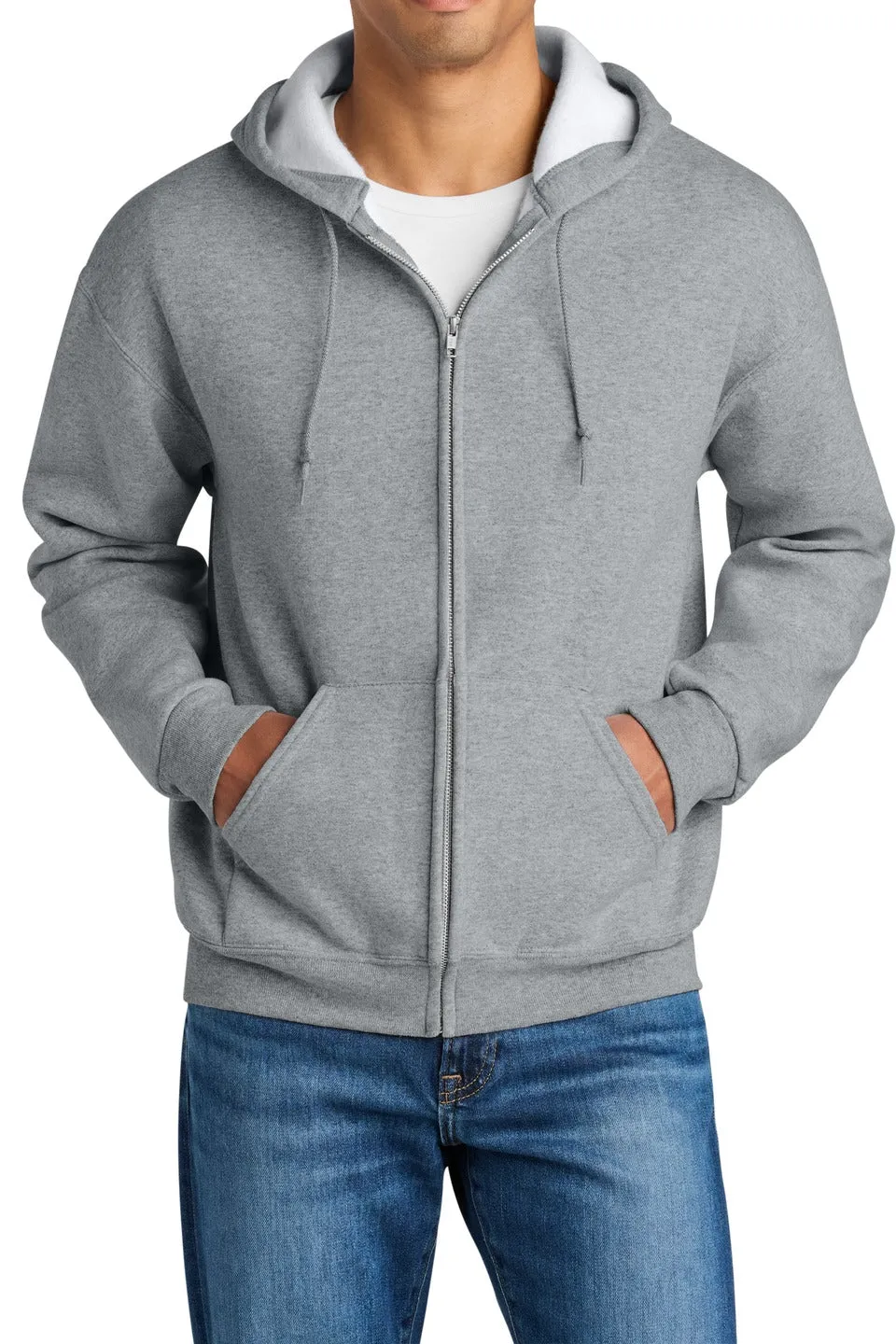 Streamlined Unisex Full-Zip Hooded Hoodie