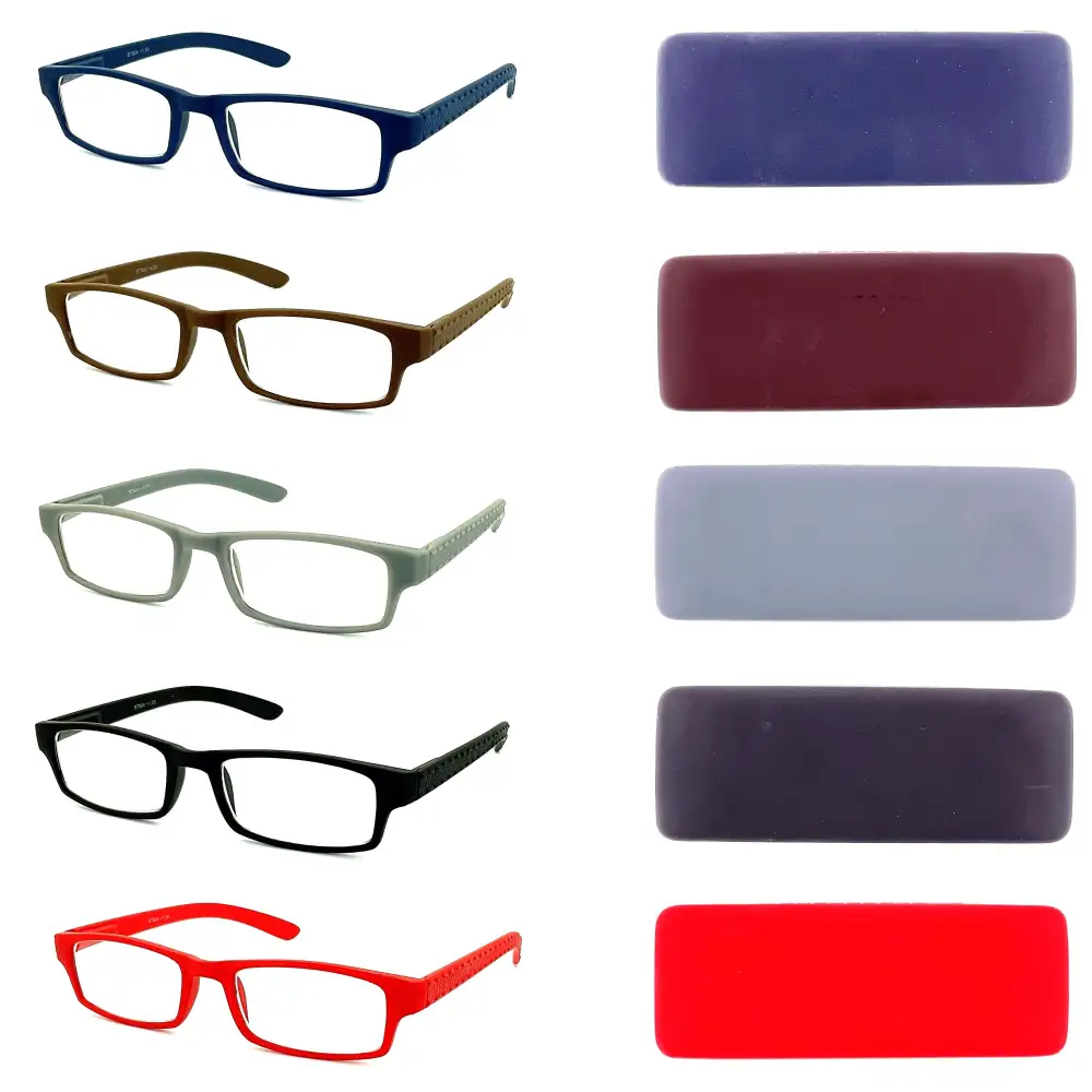 Rectangular Spring-Hinge Reading Glasses