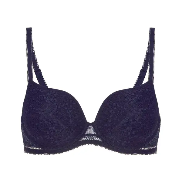 Women's Full Coverage Underwire Spacer Molded Seamless Lace Mesh Bra