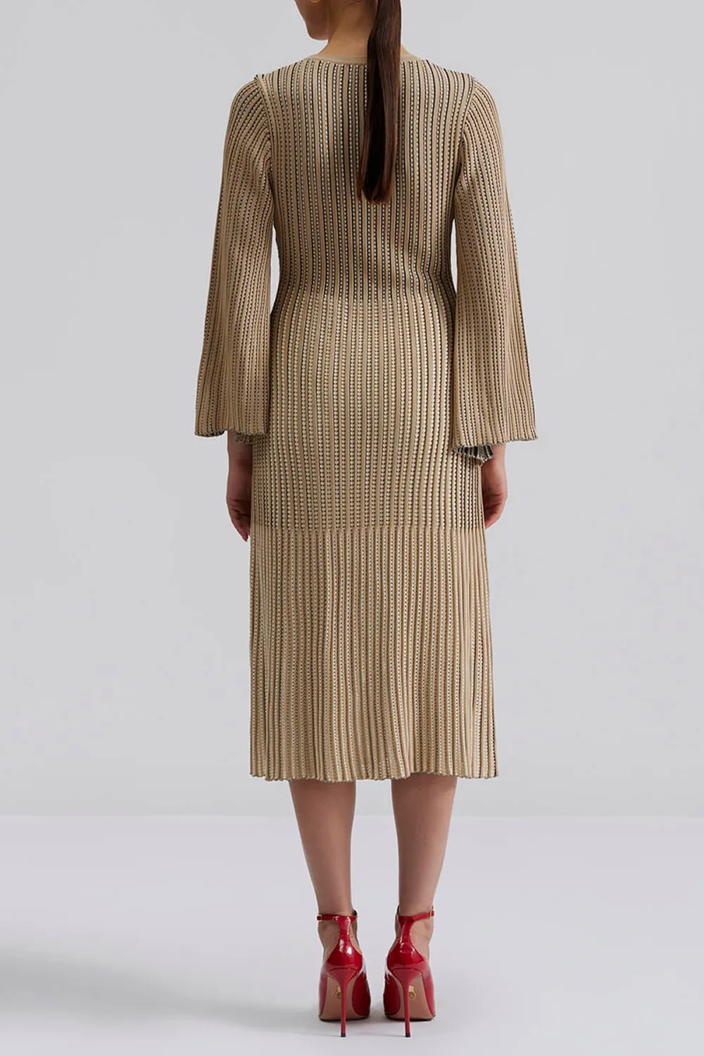 Ribbed Knit Midi Dress