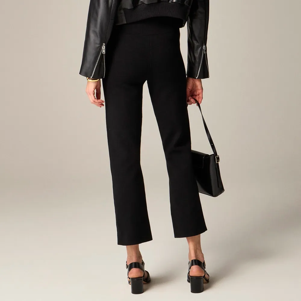 High-Rise Pintuck Straight Leg Pants