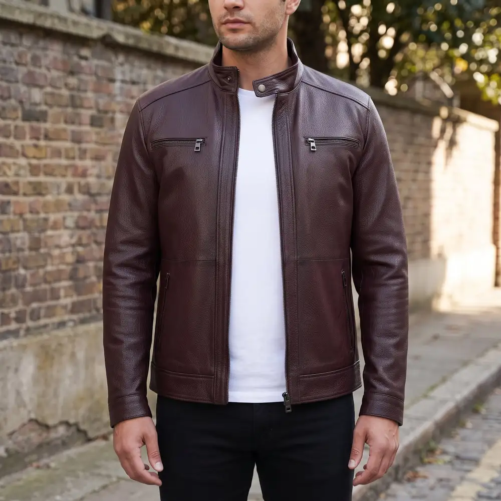 Biker Motorcycle Cafe Racer Jacket