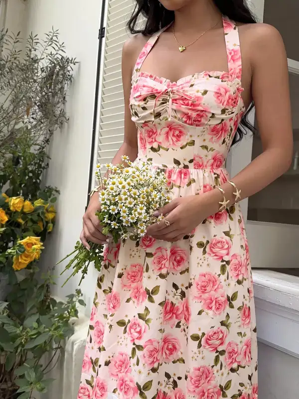 Floral Printed Midi Dress