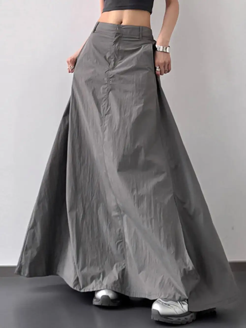 High Waisted Slit Maxi Skirt
