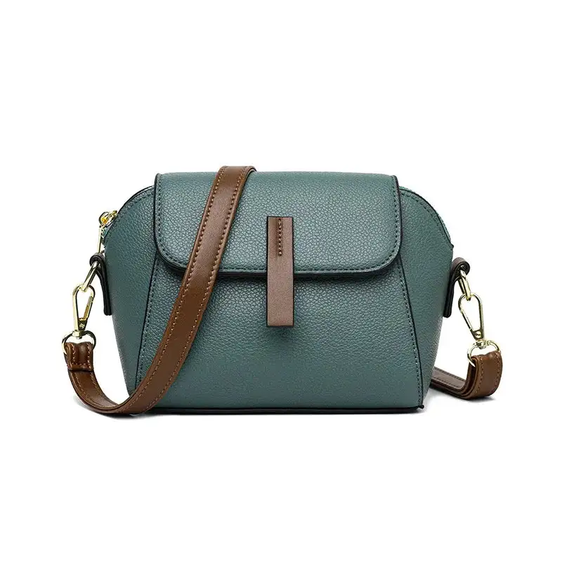 Chic Charm: Small Pu Leather Shoulder Purse With Fur Ball