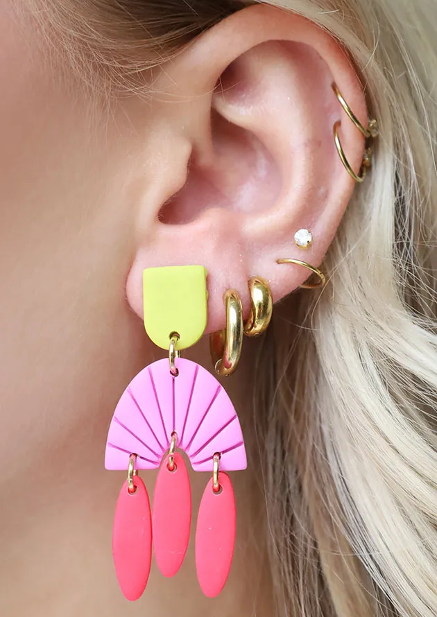 Coastal Fan Dangle Earrings
