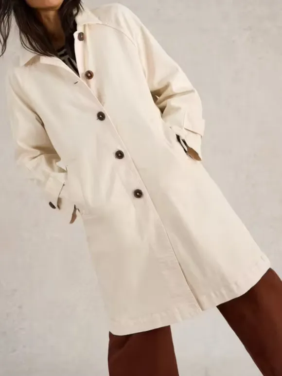 Denim Collared Coat