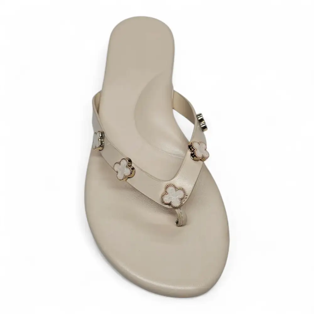 Squishy Clover Charms Thong Slide Sandals