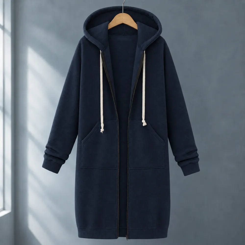 Hooded Relaxed Longline Hoodie