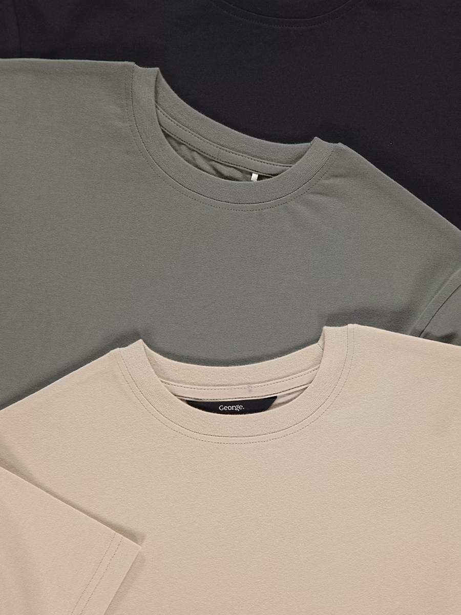 Crew Neck T-Shirts 3 Pack detail 1