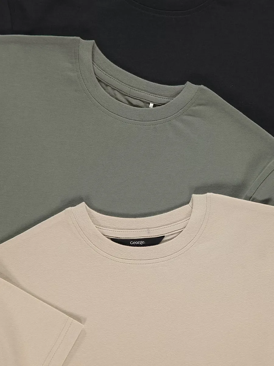 Crew Neck T-Shirts 3 Pack