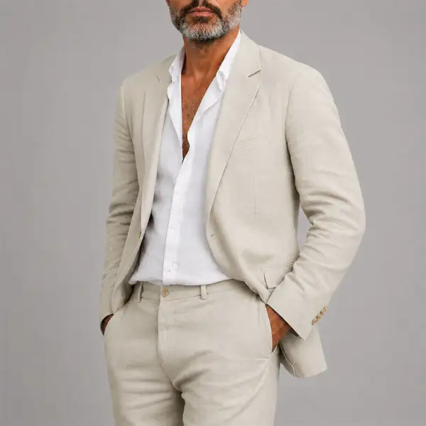 Men's Relaxed Blazer And Pants Suit