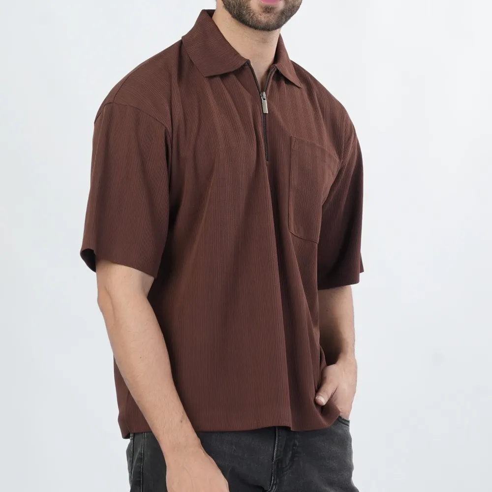 Men's Clean Relaxed Polo Collar T-Shirt