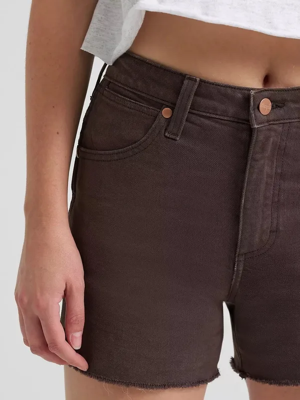 High Rise Denim Shorts