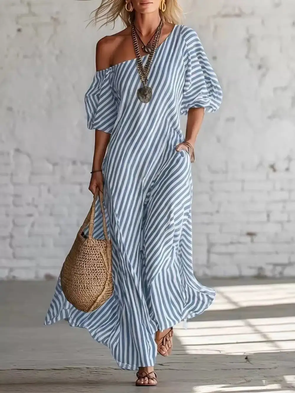 Striped Maxi Dress