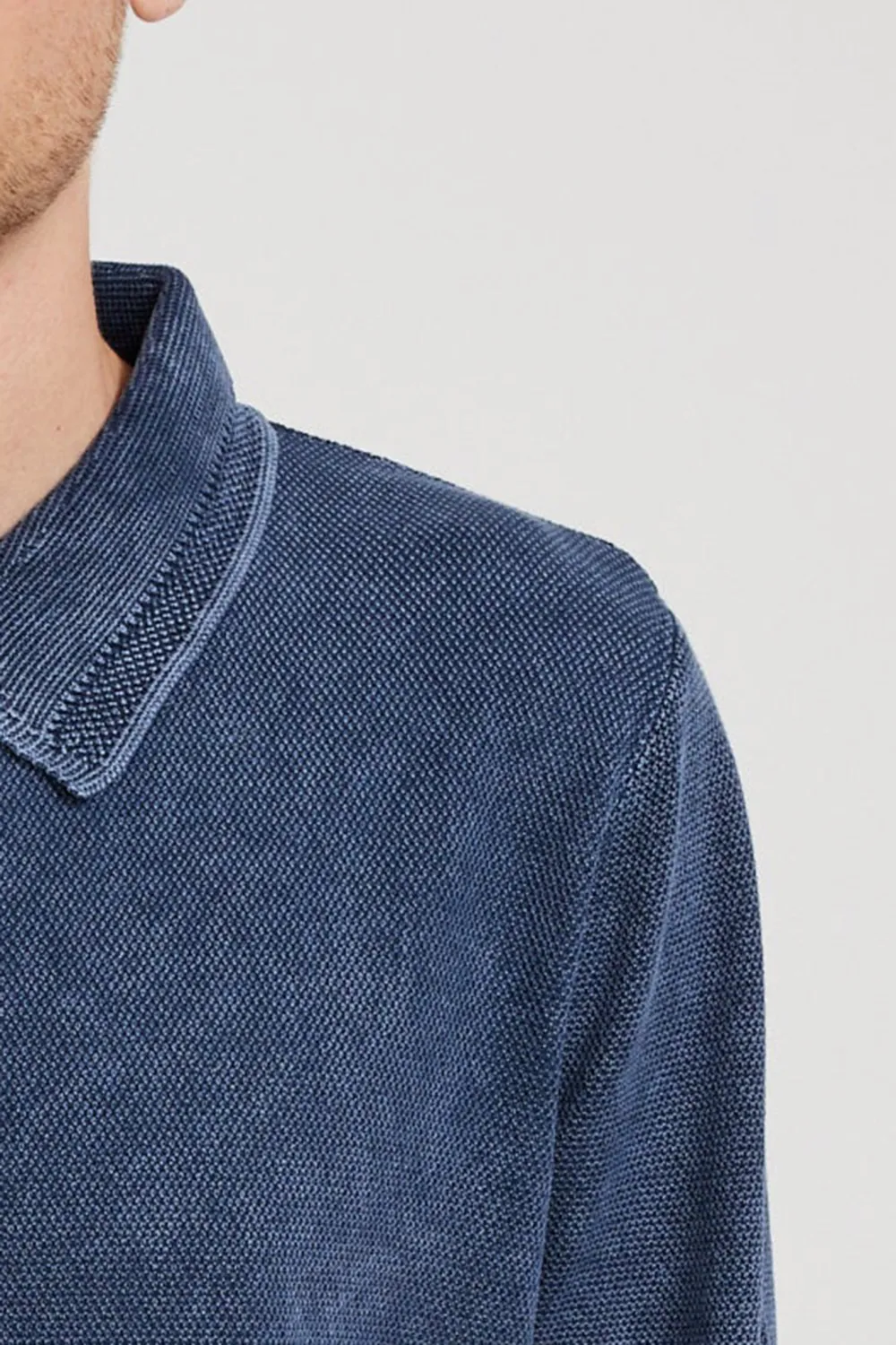 Blue Short-Sleeved Polo Shirt