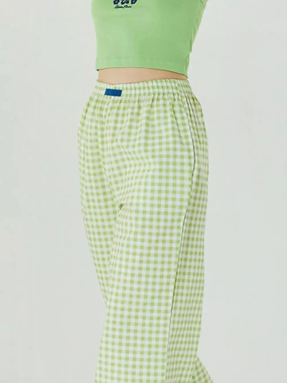 Relaxed Elastic Waist Wide Leg Pants