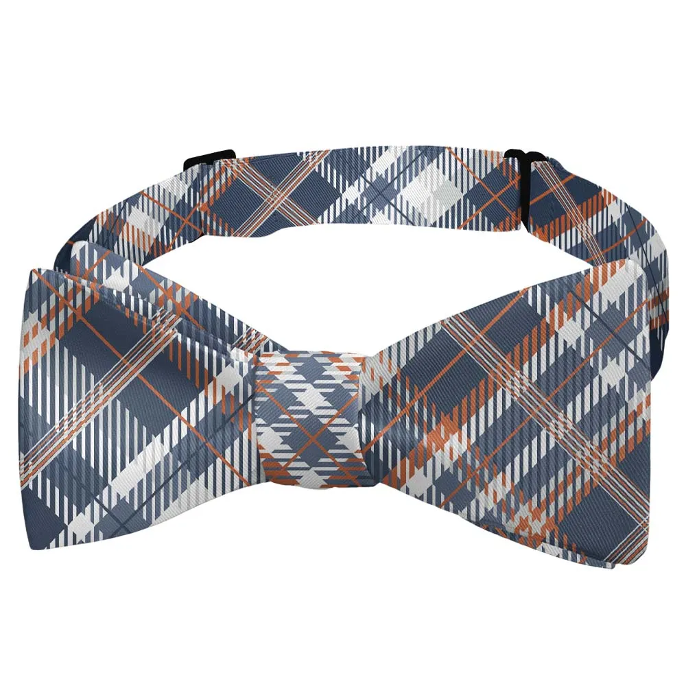 Baskerville Plaid Motif Bow Tie